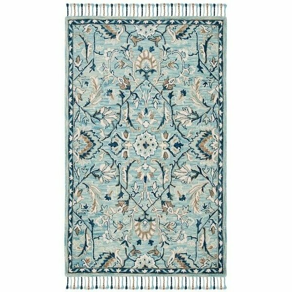 Safavieh 6 x 6 ft. Bohemian Blossom Hand Tufted Area RugBlue & Ivory BLM457M-6SQ